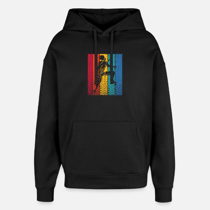 Boulderer Boulder Bouldern - Oversized Unisex Hoodie von Stanley/Stella - Schwarz