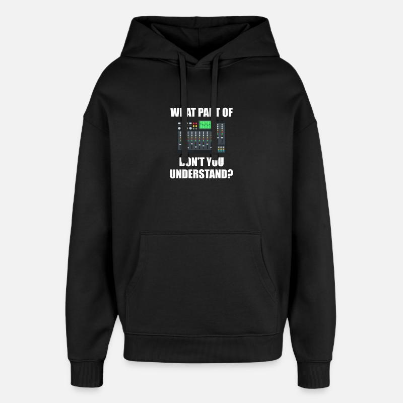 Quelle partie de Tontechniker Toningenieur - Sweat à capuche unisexe Stanley/Stella Oversized - noir