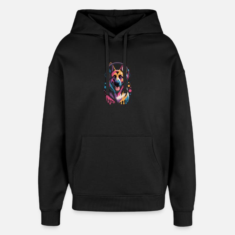 Deutscher Schäferhund - Oversized Unisex Hoodie von Stanley/Stella - Schwarz