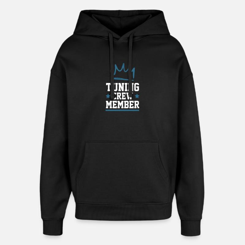 Tuning Crew - Oversized Unisex Hoodie von Stanley/Stella - Schwarz