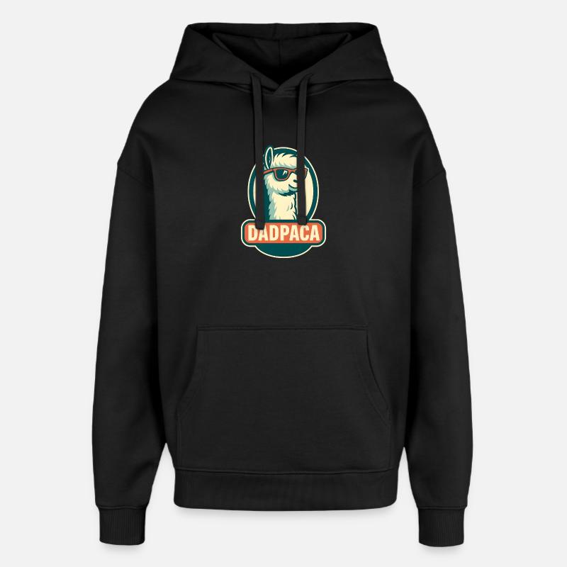 Dadpaca No Probllama - Oversized Unisex Hoodie von Stanley/Stella - Schwarz