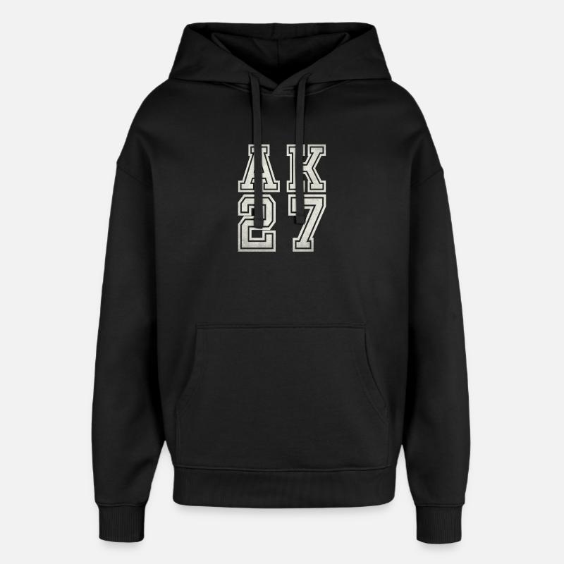 AK 27 - Oversized Unisex Hoodie von Stanley/Stella - Schwarz