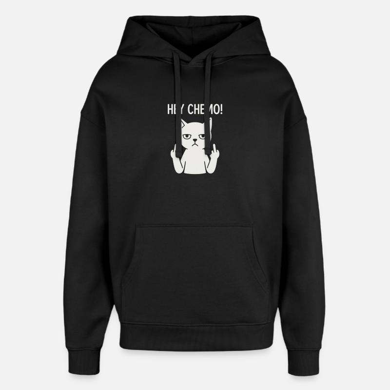 Chat de soutien chimio-chimio-insolent - Sweat à capuche unisexe Stanley/Stella Oversized - noir