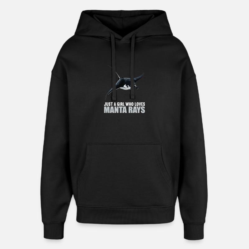 Rays Manta Rays - Oversized Unisex Hoodie by Stanley/Stella - black