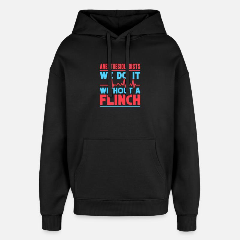 Anesthésie sans sursaut - Sweat à capuche unisexe Stanley/Stella Oversized - noir