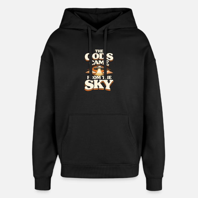 Dieux du ciel - Sweat à capuche unisexe Stanley/Stella Oversized - noir
