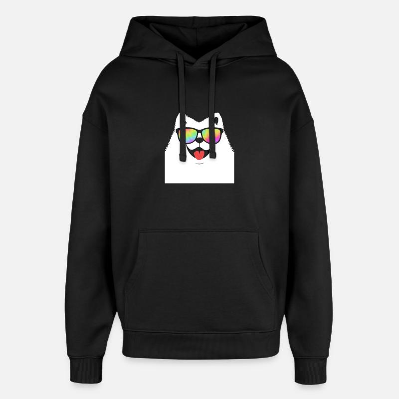 Samoyède - Sweat à capuche unisexe Stanley/Stella Oversized - noir