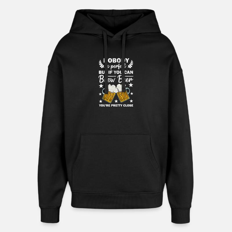 Brasseur de bière Brassage - Sweat à capuche unisexe Stanley/Stella Oversized - noir
