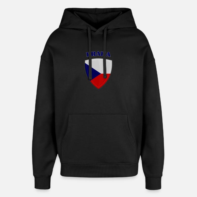 Prague - Sweat à capuche unisexe Stanley/Stella Oversized - noir