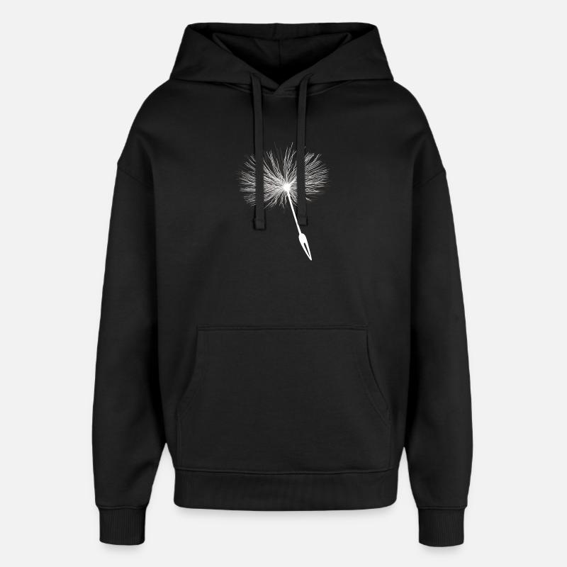 Loewenzahn Samen Pusteblume - Oversized Unisex Hoodie von Stanley/Stella - Schwarz