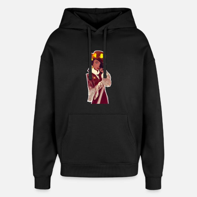 Noir Dame - Oversized Unisex Hoodie von Stanley/Stella - Schwarz