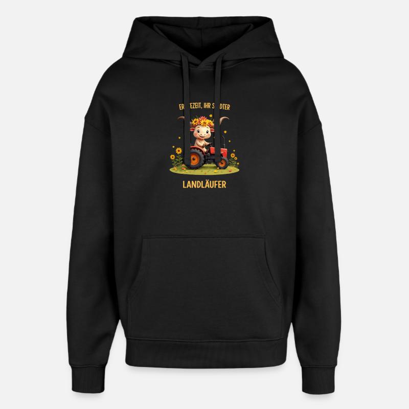 Harvest Time Landläufer - Sweat à capuche unisexe Stanley/Stella Oversized - noir