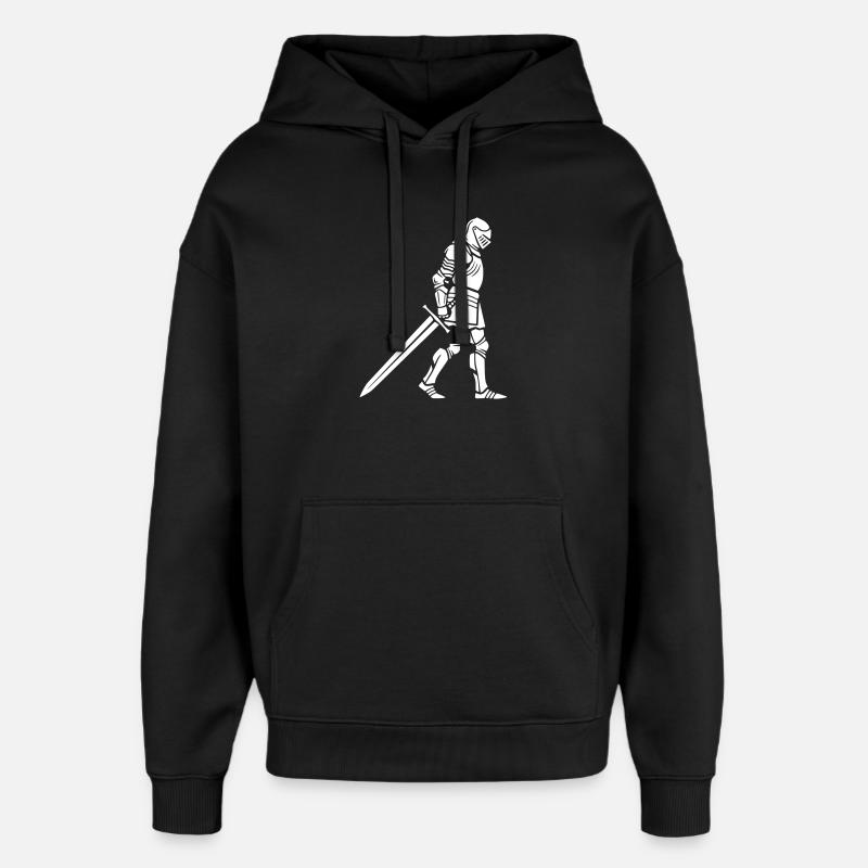 Ritter Rüstung Detailliert Mittelalter - Oversized Unisex Hoodie von Stanley/Stella - Schwarz