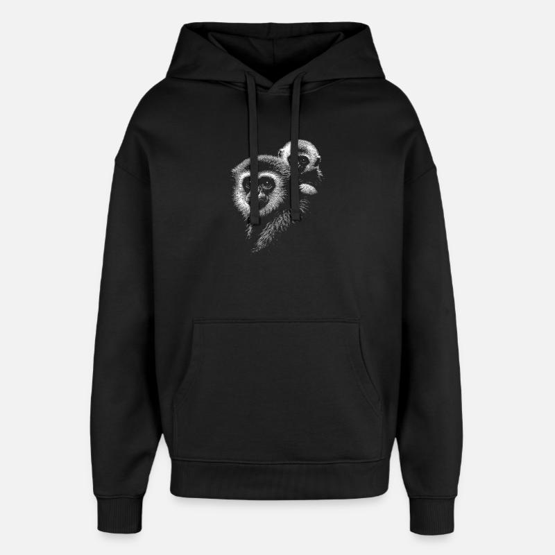 Gibon - Sweat à capuche unisexe Stanley/Stella Oversized - noir