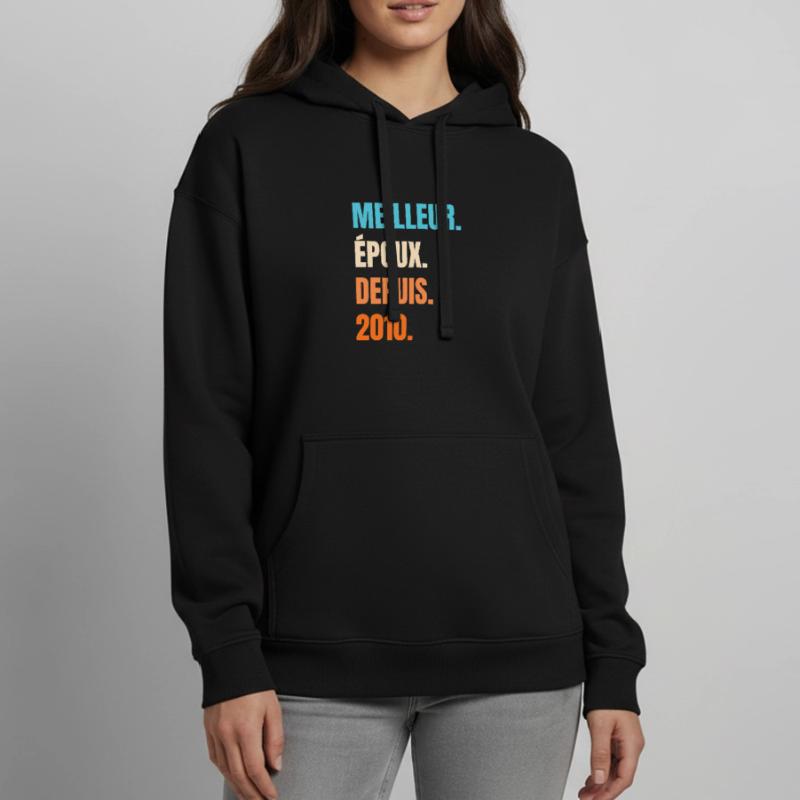 Bester Ehemann seit 2010 Geschenk-Ehemann Oversized Unisex Hoodie von Stanley/Stella