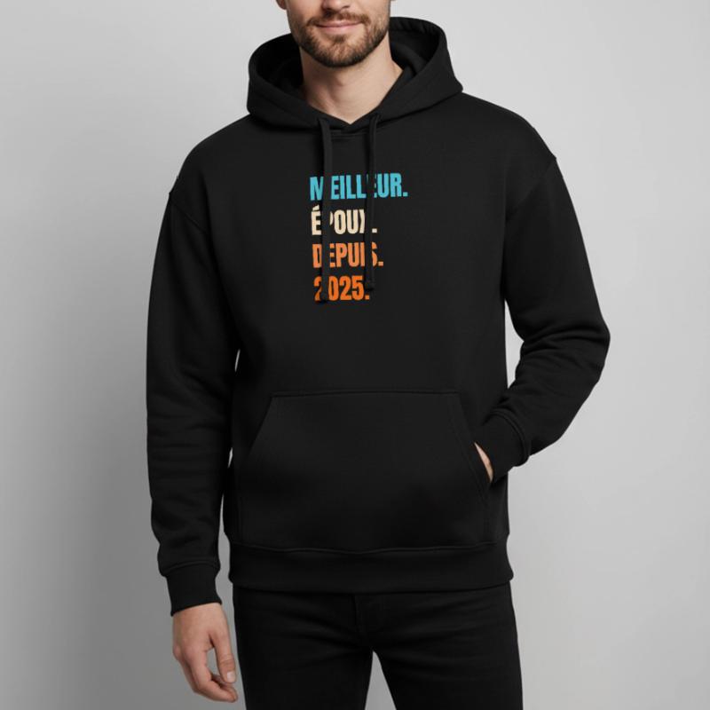 Bester Ehemann seit 2025 Geschenk-Ehemann Oversized Unisex Hoodie von Stanley/Stella