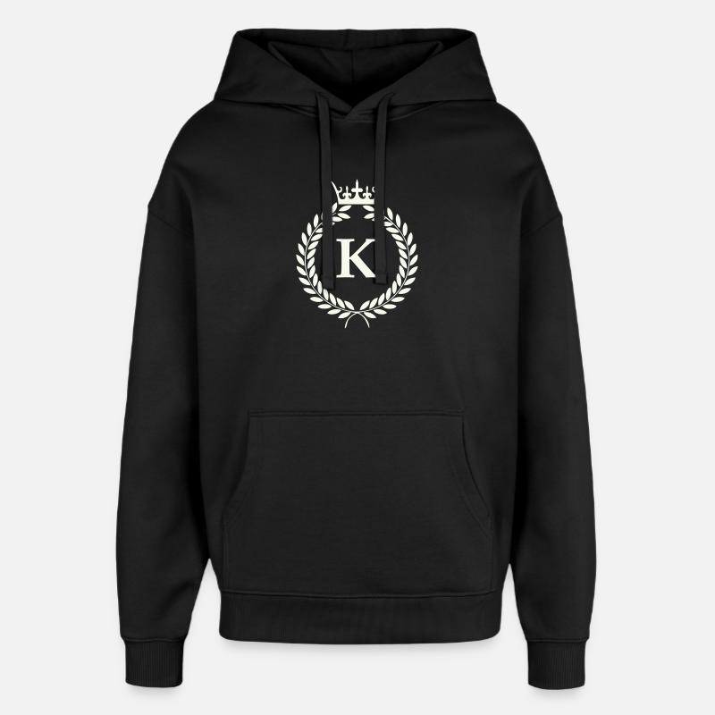 K_wappen- - Sweat à capuche unisexe Stanley/Stella Oversized - noir