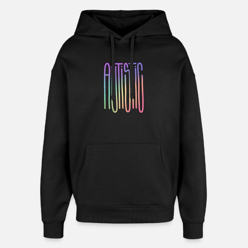 Flux du spectre autistique - Sweat à capuche unisexe Stanley/Stella Oversized - noir