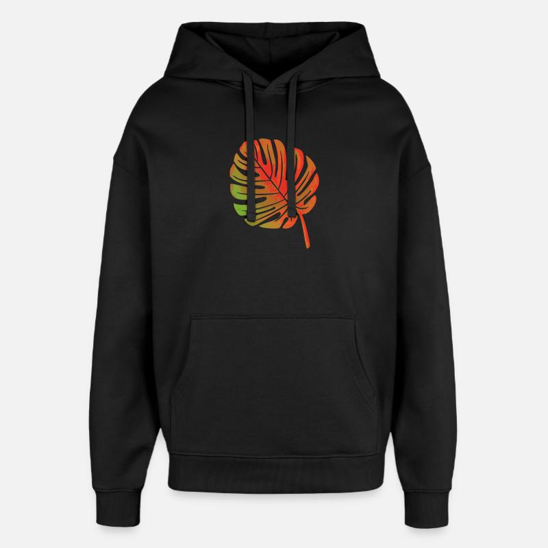 Blatt einer Pflanze - Oversized Unisex Hoodie von Stanley/Stella - Schwarz