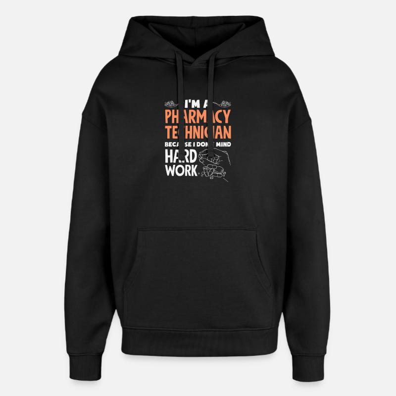 Apotheker Pharmazeutisch-technischer - Oversized Unisex Hoodie von Stanley/Stella - Schwarz