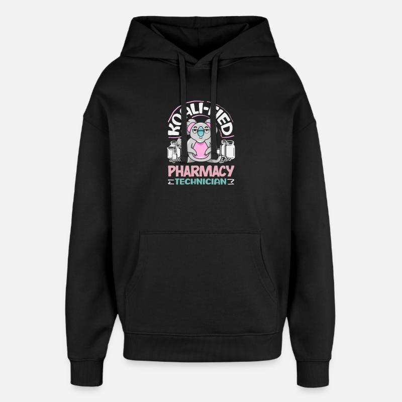 Pharmacien Technicien Pharmaceutique - Sweat à capuche unisexe Stanley/Stella Oversized - noir