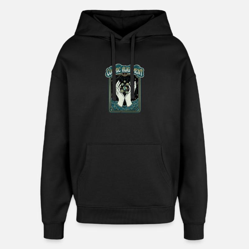 Monde Cosmique - Sweat à capuche unisexe Stanley/Stella Oversized - noir