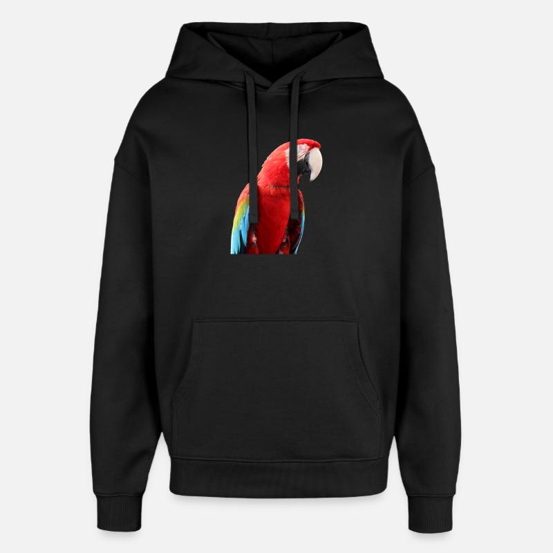 Perroquets oiseau T-shirt cadeau - Sweat à capuche unisexe Stanley/Stella Oversized - noir
