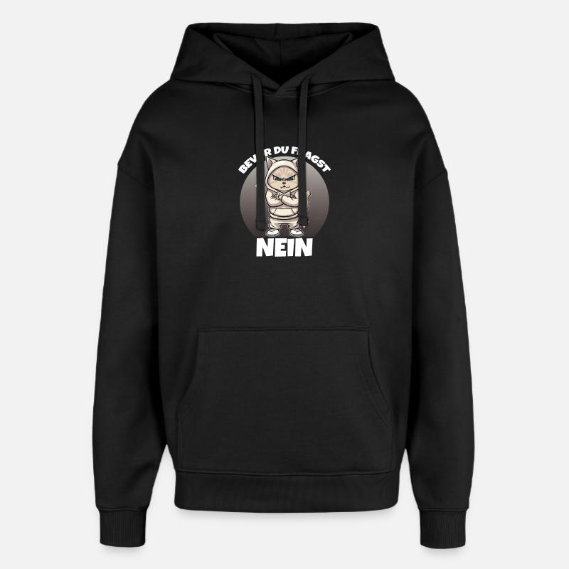 Avant que vous ne demandiez : Non - Sweat à capuche unisexe Stanley/Stella Oversized - noir