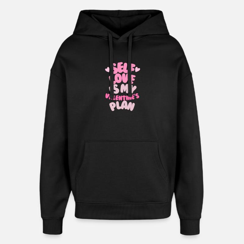 L’amour de soi pour la Saint-Valentin - Sweat à capuche unisexe Stanley/Stella Oversized - noir