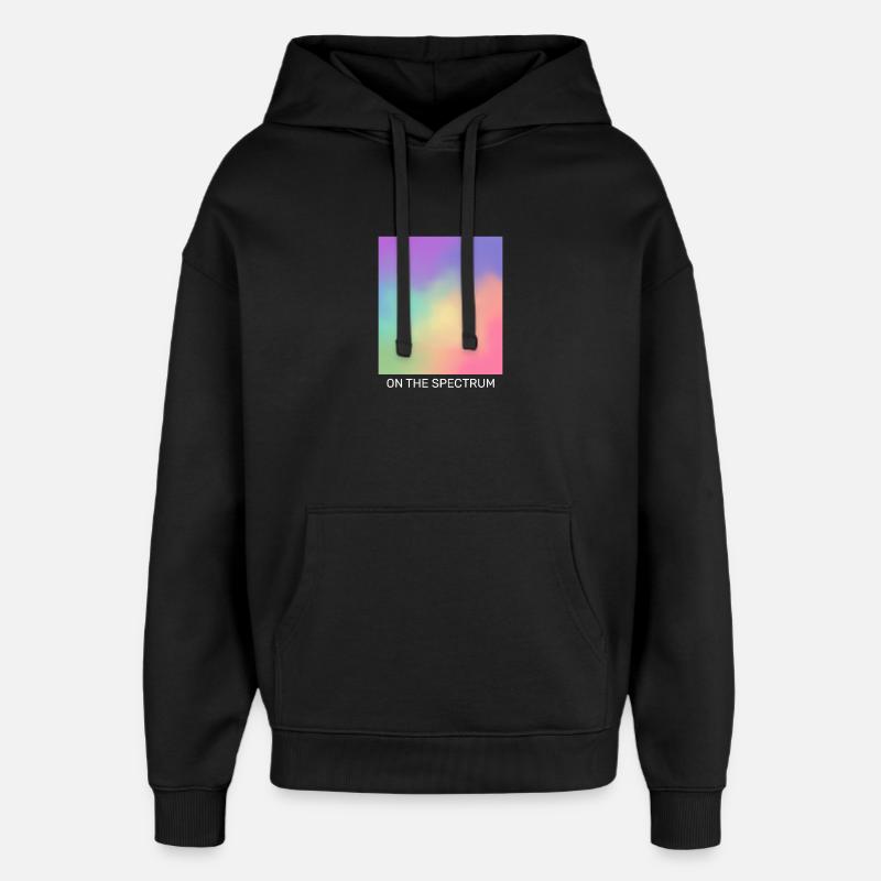 Sur le spectre - Sweat à capuche unisexe Stanley/Stella Oversized - noir