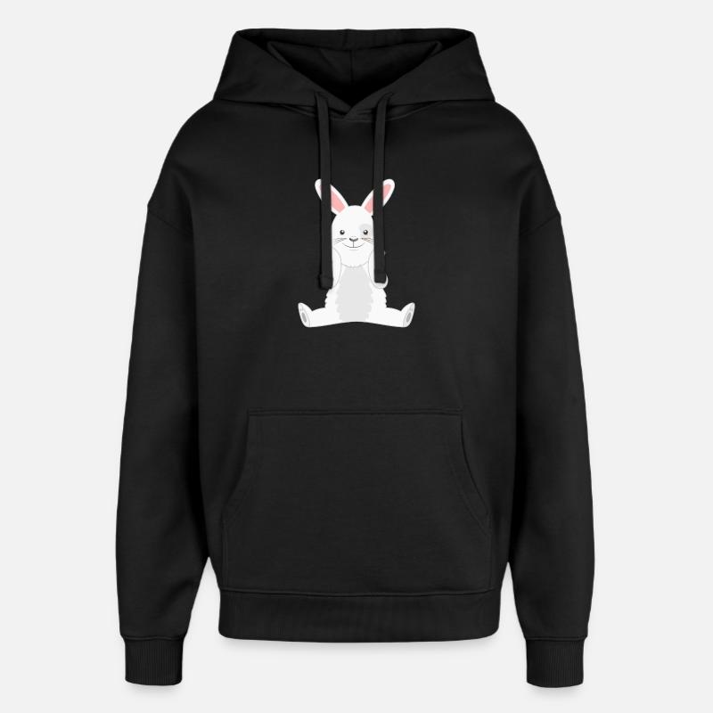 Rabbit Rabbit - Oversized Unisex Hoodie by Stanley/Stella - black