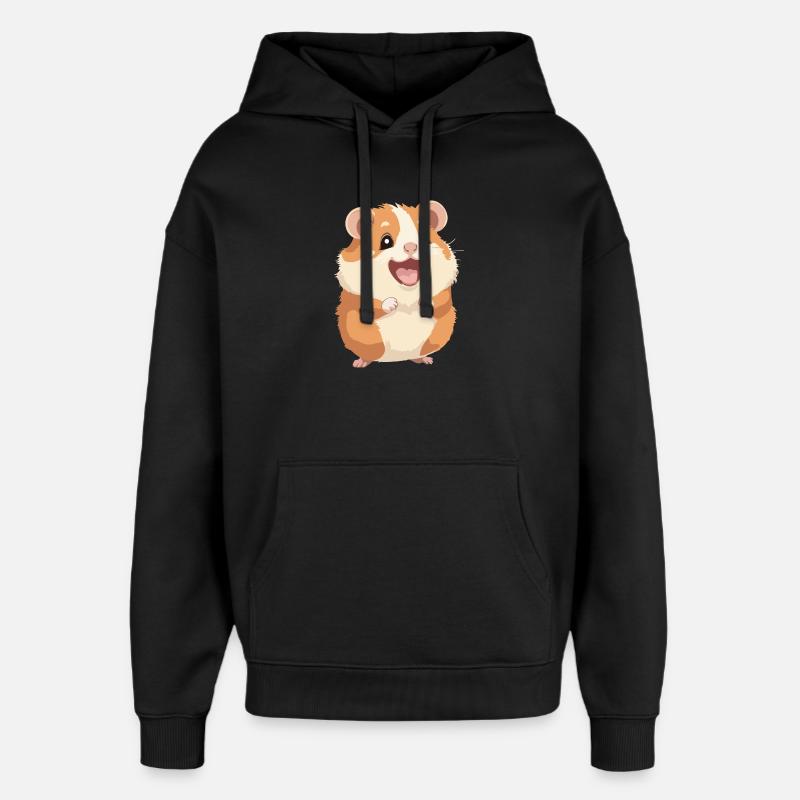 Hamster - Oversized Unisex Hoodie von Stanley/Stella - Schwarz