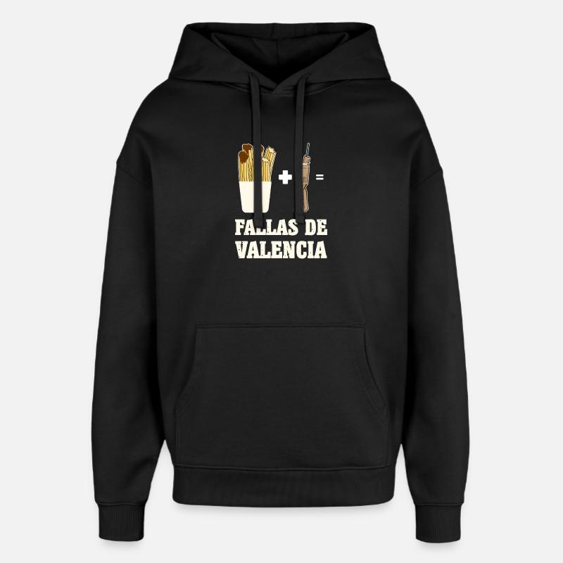 Fallas Pyro Chorrus - Oversized Unisex Hoodie von Stanley/Stella - Schwarz