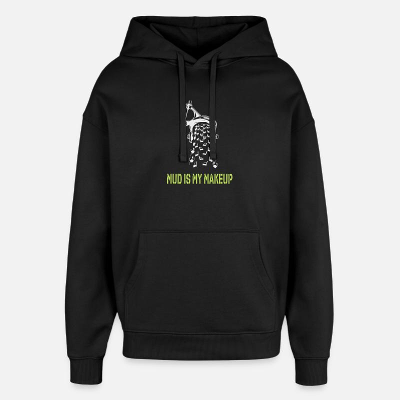 La boue est mon maquillage - Sweat à capuche unisexe Stanley/Stella Oversized - noir