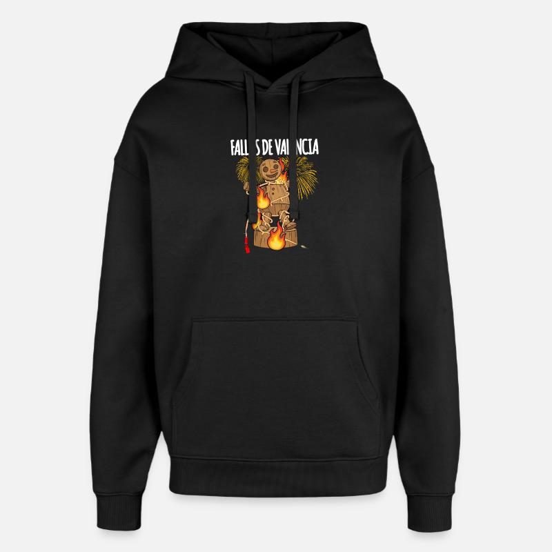 Fallas De Valencia Falla - Sweat à capuche unisexe Stanley/Stella Oversized - noir