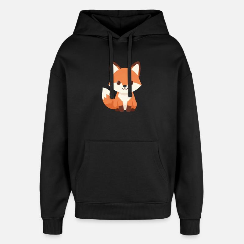 Renard - Sweat à capuche unisexe Stanley/Stella Oversized - noir