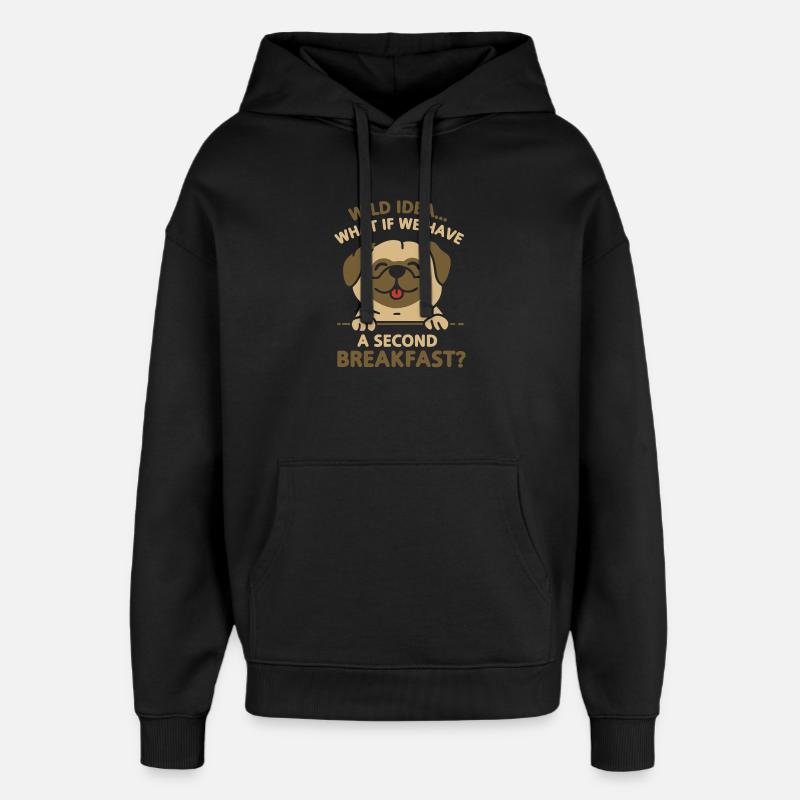 Anden Morgenmad - Hættetrøje unisex Stanley/Stella Oversized - sort