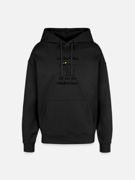 maeaehdchen_darf_das_2f - Sweat à capuche unisexe Stanley/Stella Oversized - noir