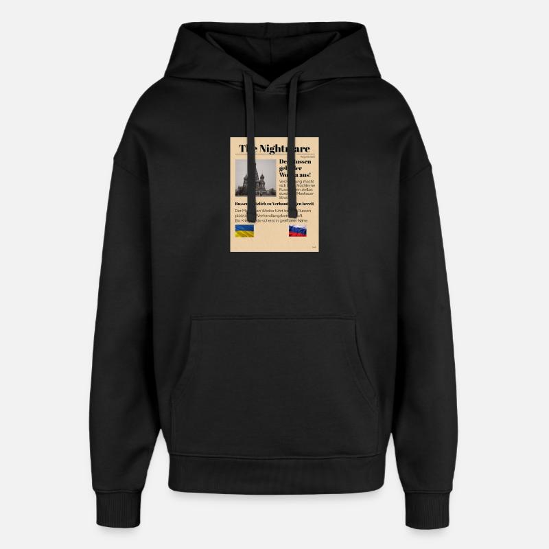 Nostalgie russo-moscovite Design ironique - Sweat à capuche unisexe Stanley/Stella Oversized - noir