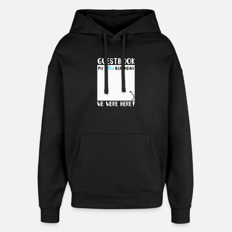 40e anniversaire - Sweat à capuche unisexe Stanley/Stella Oversized - noir