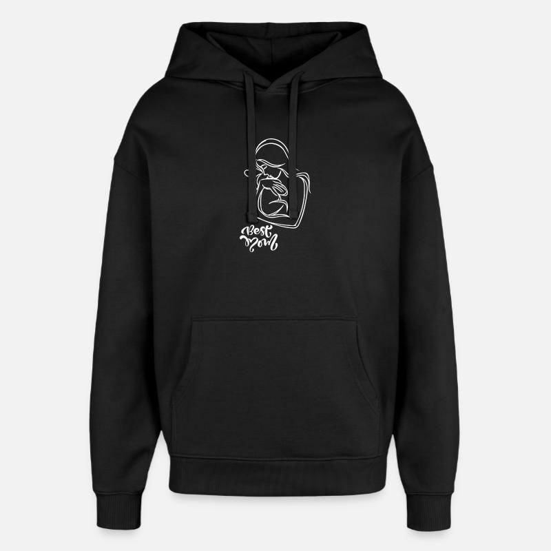 MAMA - Oversized Unisex Hoodie von Stanley/Stella - Schwarz