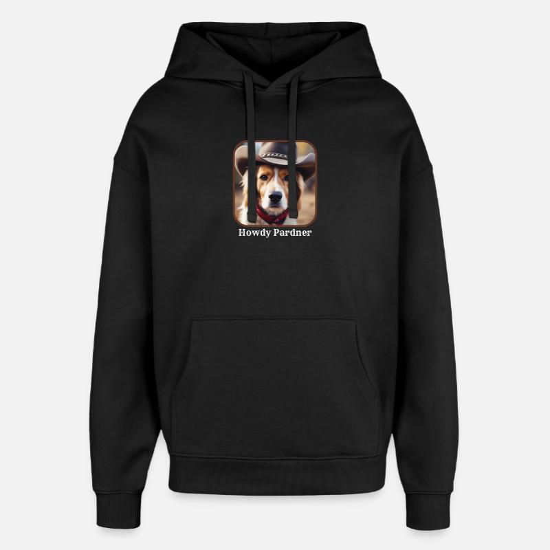 Hallo Pardner - Oversized Unisex Hoodie von Stanley/Stella - Schwarz