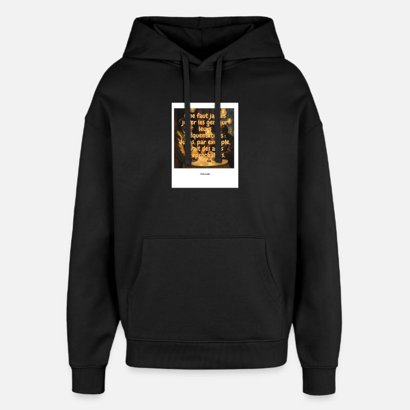 Richter - Oversized Unisex Hoodie von Stanley/Stella - Schwarz