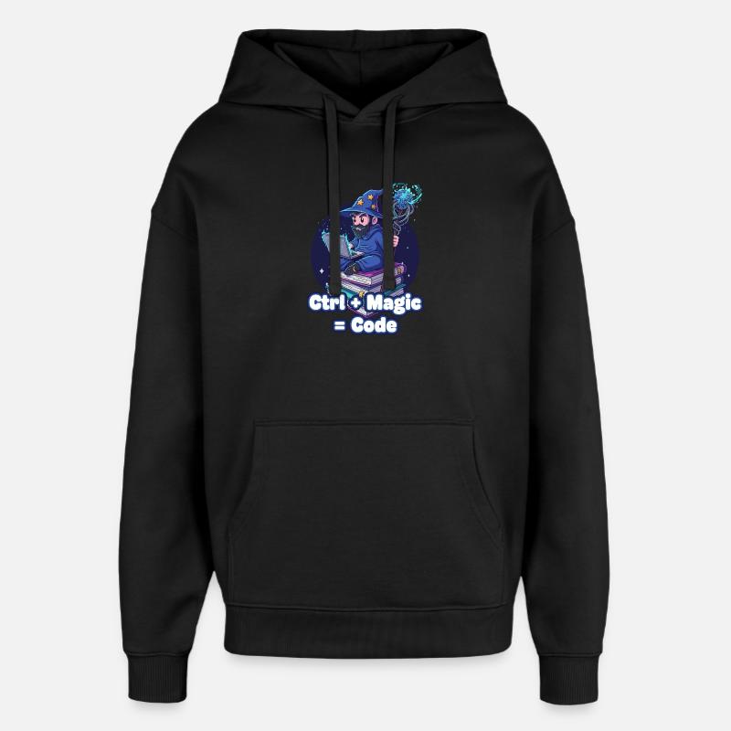 Ctrl Magic Code Zauberer - Oversized Unisex Hoodie von Stanley/Stella - Schwarz