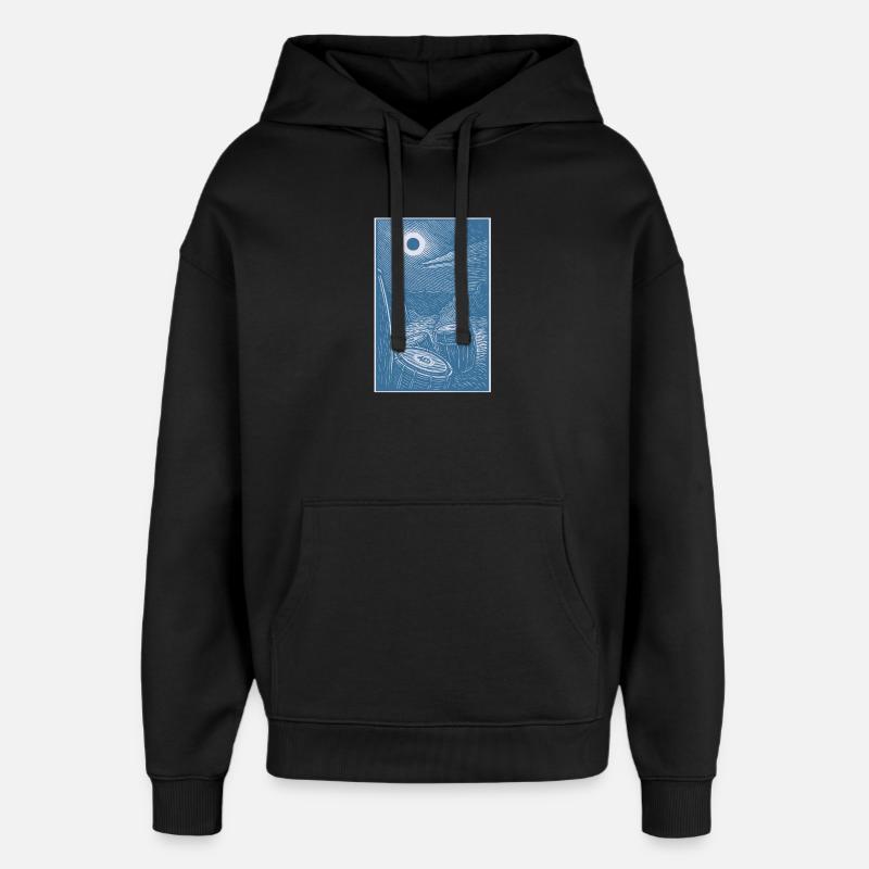 Battement de tambour - Sweat à capuche unisexe Stanley/Stella Oversized - noir