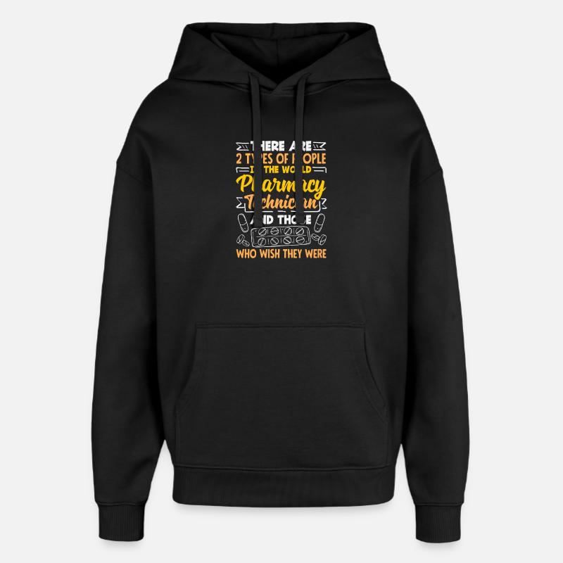 Apotheker Pharmazeutisch-technischer - Oversized Unisex Hoodie von Stanley/Stella - Schwarz