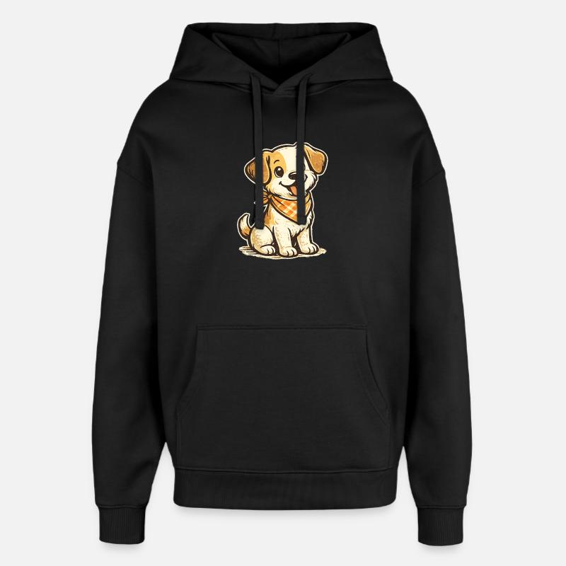 canine - Sweat à capuche unisexe Stanley/Stella Oversized - noir
