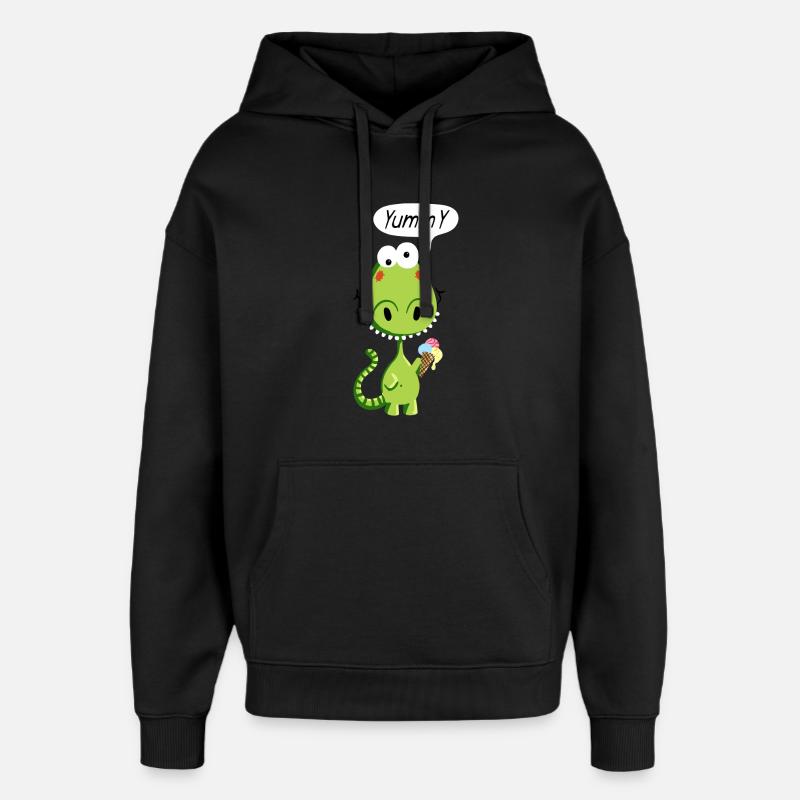 Yummy Drache - Oversized Unisex Hoodie von Stanley/Stella - Schwarz