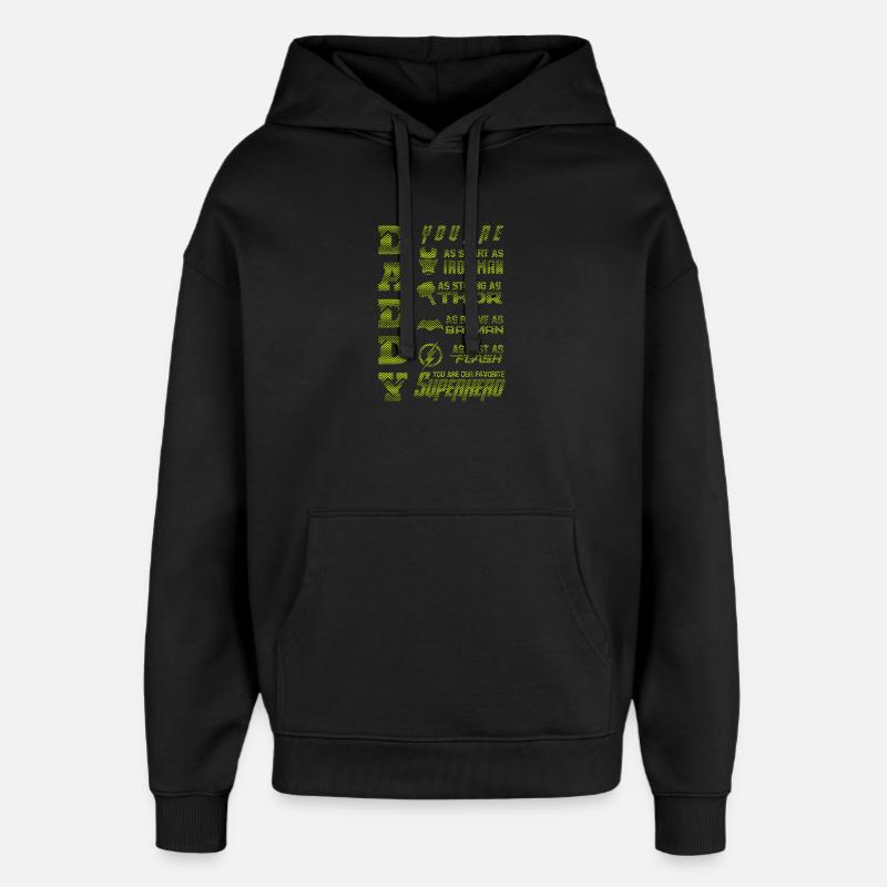 Citation de motivation inspirante Impression d’art - Sweat à capuche unisexe Stanley/Stella Oversized - noir