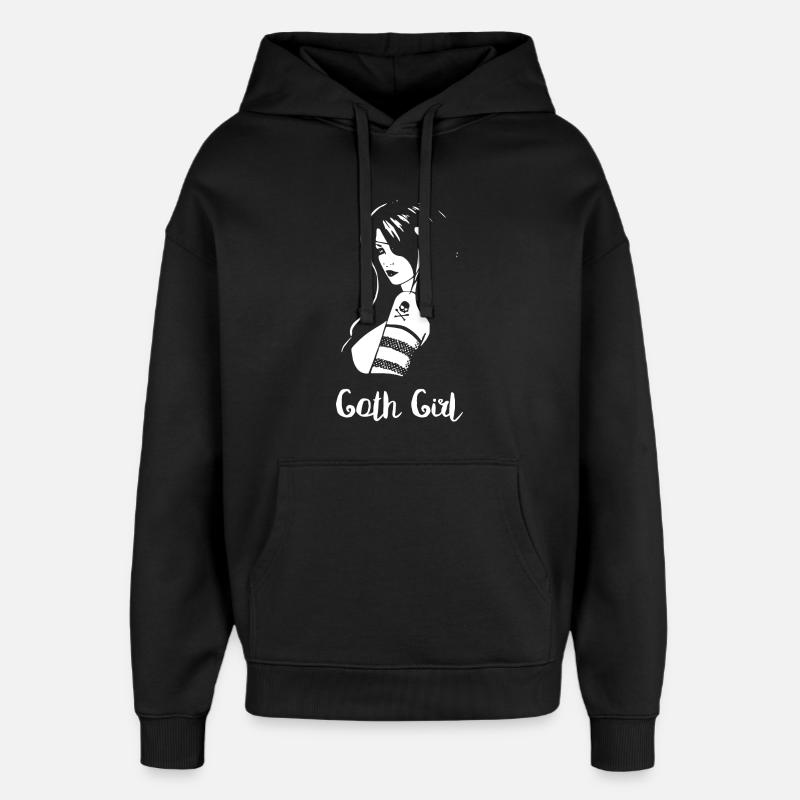 Goth Girl - Sweat à capuche unisexe Stanley/Stella Oversized - noir